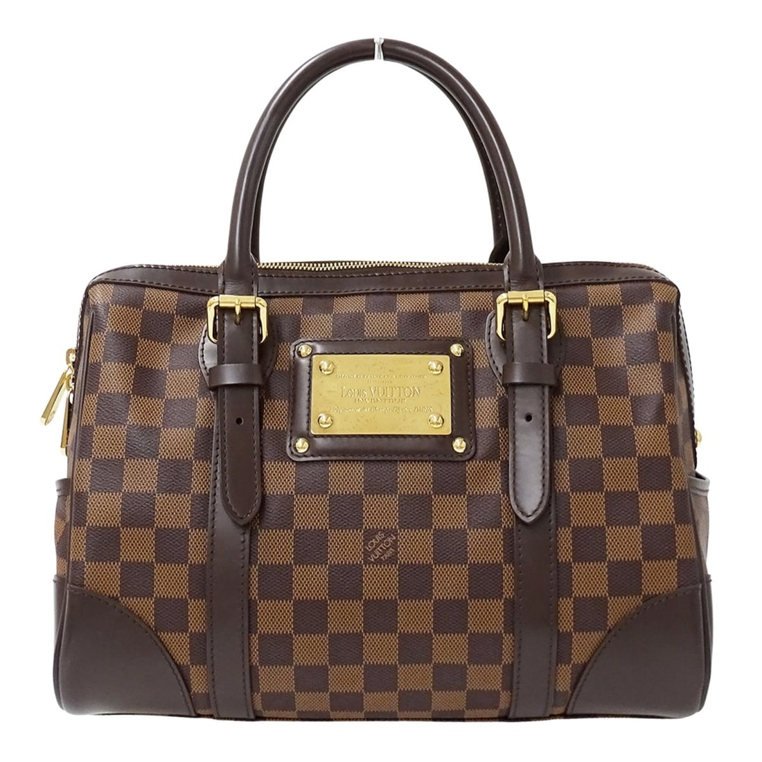 Louis Vuitton Damier handbag for women, Berkeley model, N52000, brown.: --- Catalog ---Category: SizeSize (HxWxD): 21.5cm x 31cm x 20.5cm / 8.46'' x 12.2'' x 8.07''Category: DesignType: HandbagColor: Brown, Damier Canvas, GalleGender: WomenMaterial: Damier Canvas Category