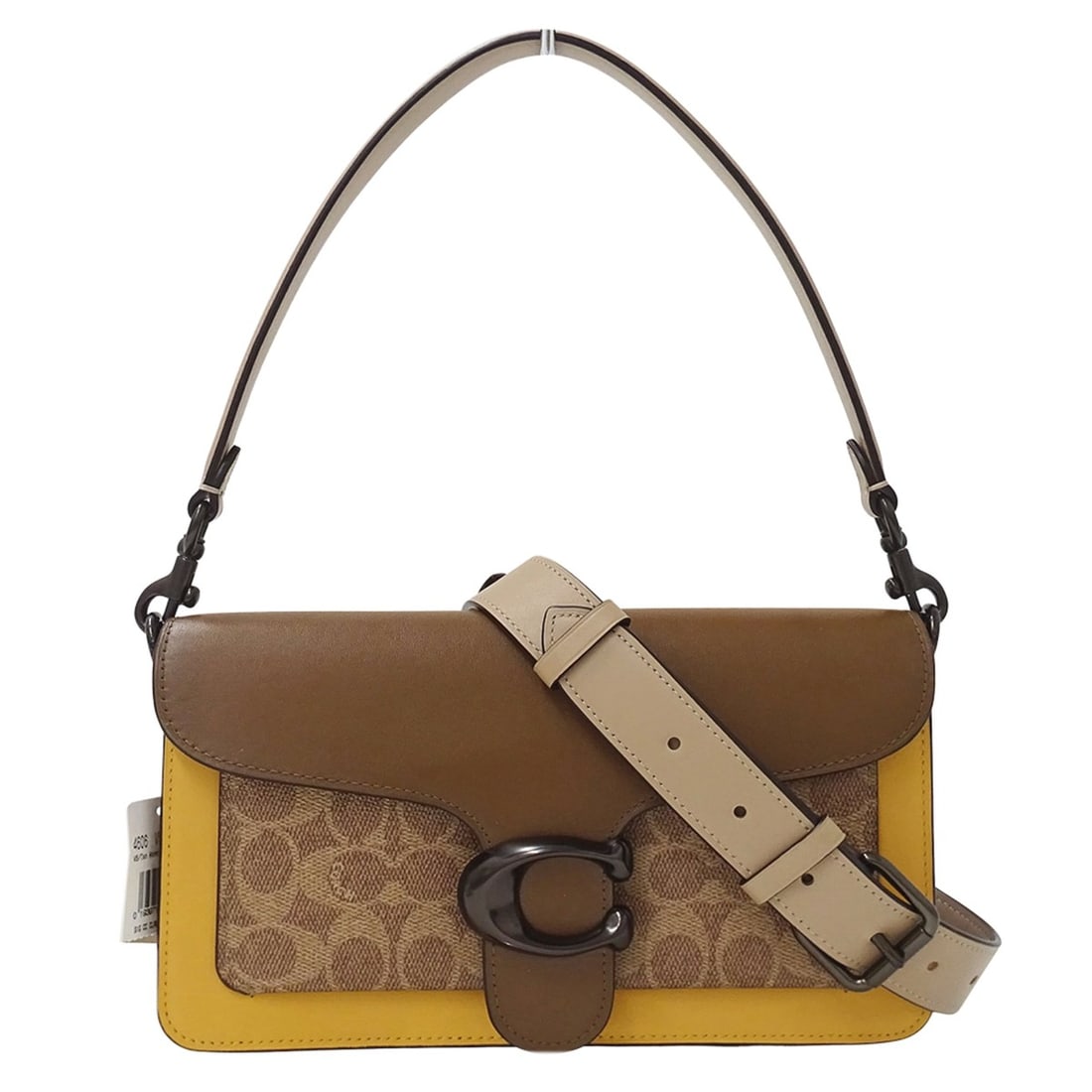 Coach COACH Women's Handbag, Brand Handbag/Shoulder Bag, 2-way, Tabby Signature Leather,: --- Catalog ---Category: SizeSize (HxWxD): 16cm x 26cm x 7cm / 6.29'' x 10.23'' x 2.75''Category: DesignType: Handbag, Shoulder bagColor: Brown, YellowGender: WomenMaterial: Leather Category: GeneralM