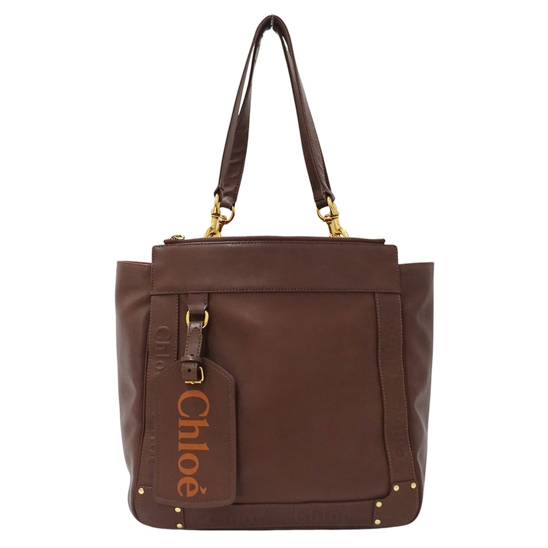 Chloé Chloe handbag, women's brand tote bag, Eden leather, brown, shoulder bag.: --- Catalog ---Category: SizeSize (HxWxD): 28cm x 27cm x 16cm / 11.02'' x 10.62'' x 6.29''Category: DesignType: Handbag, Tote bagColor: BrownGender: WomenMaterial: Leather Category: GeneralBrand: Chlo