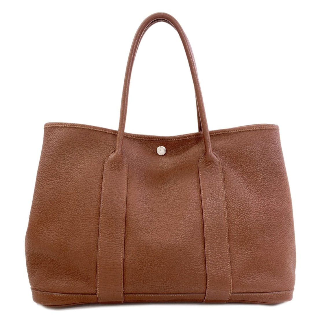 Hermes Garden Party PM Tote Bag, Silver Hardware, Negonda Leather, Women's.: --- Catalog ---Category: SizeSize (HxWxD): 25.5cm x 36cm x 17cm / 10.03'' x 14.17'' x 6.69''Category: DesignType: Tote bagColor: BrownGender: WomenMaterial: Negonda leather Category: GeneralBrand: Her