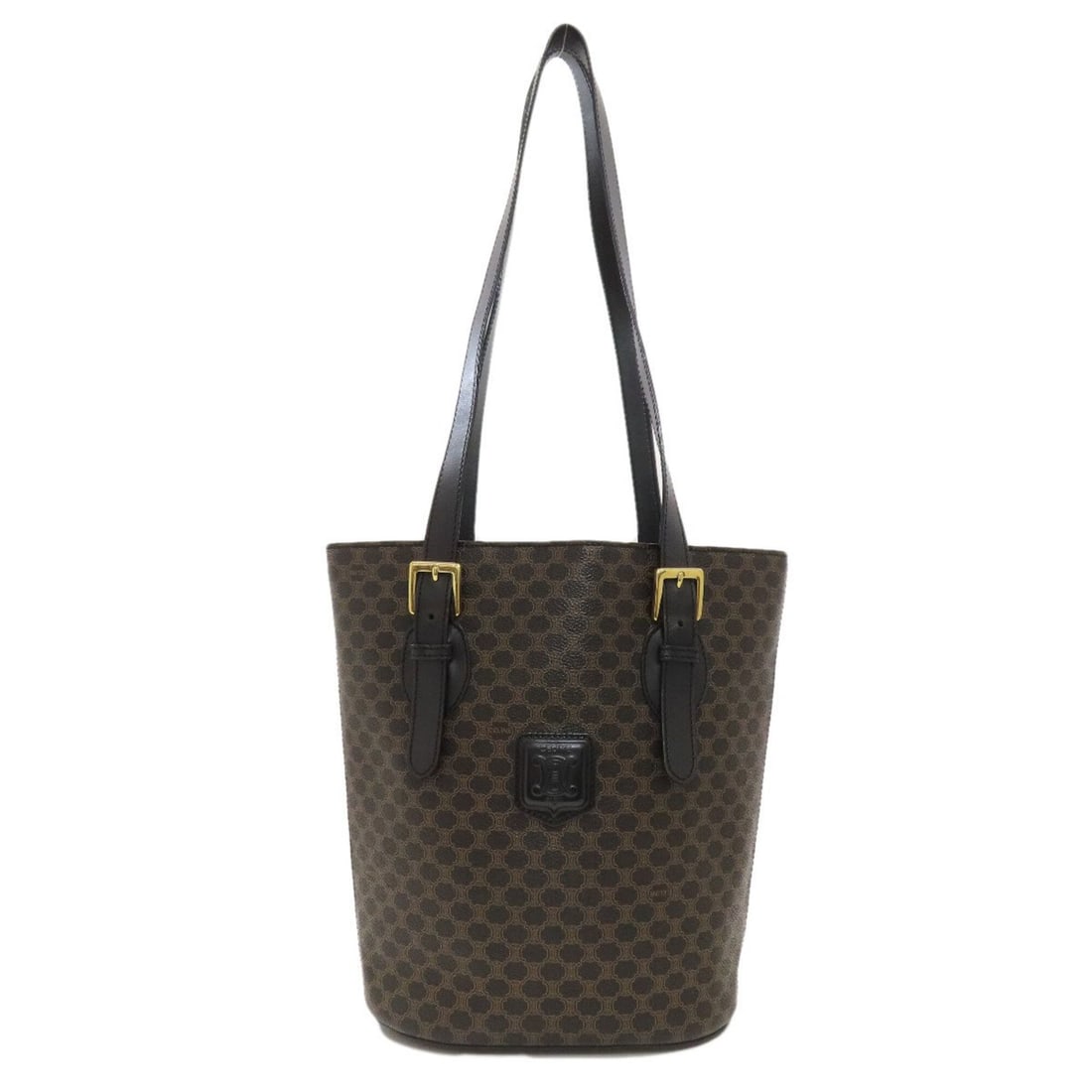 Celine Macadam Pattern Tote Bag, Leather, Women's CELINE: --- Catalog ---Category: SizeSize (HxWxD): 27.5cm x 28.5cm x 11.5cm / 10.82'' x 11.22'' x 4.52''Handle Length: 64cm - 72cm / 25.19'' - 28.34''Category: DesignType: Tote bagColor: Black, BrownGender: W