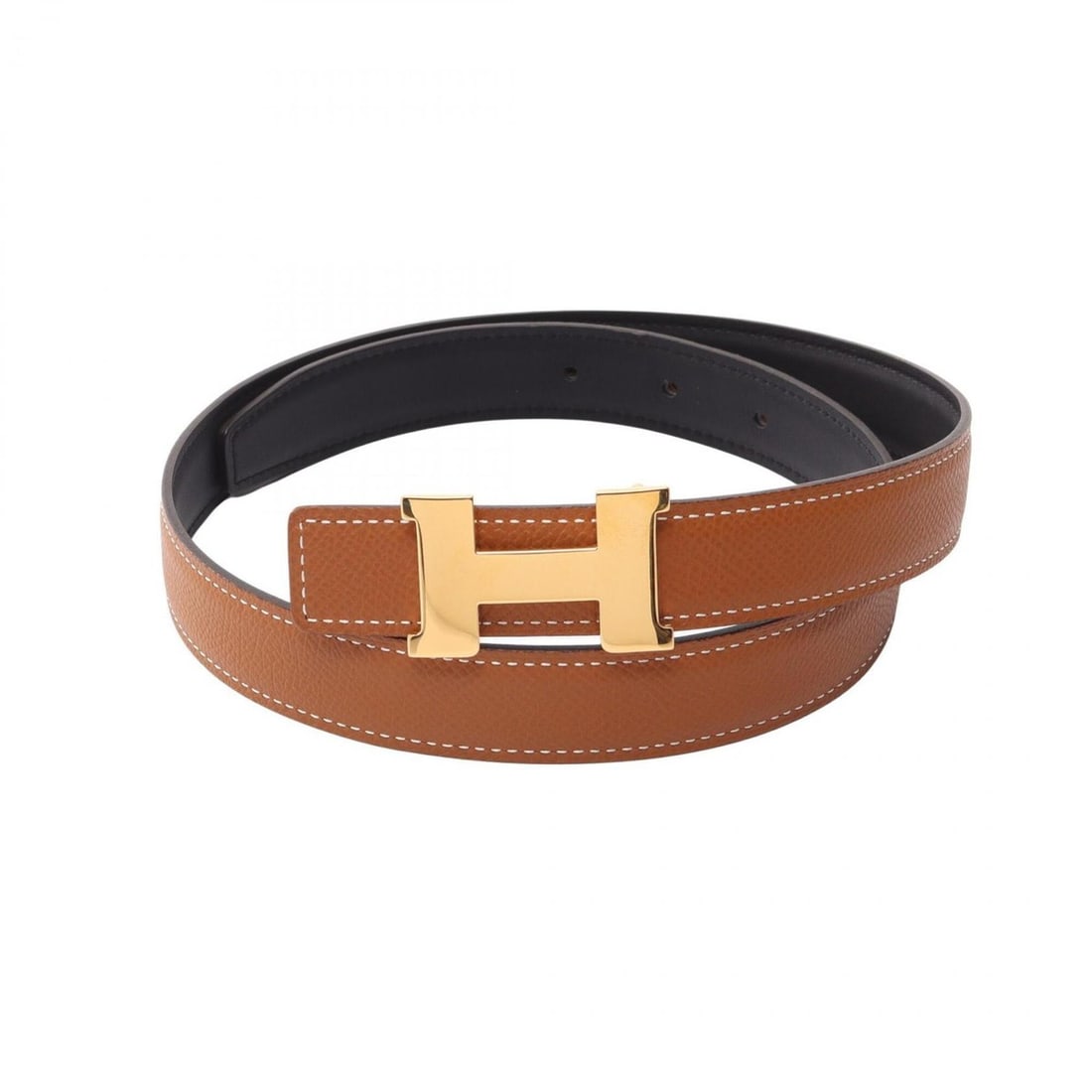Hermes Mini Constance H-belt, reversible belt, made of Veau Epsom leather (Veau Swift), available in: --- Catalog ---Category: SizeLength: 68cm - 73cm / 26.77'' - 28.74''Category: DesignType: Standard beltColor: Black, BrownGender: WomenLeather/Fur Type: Epsom leather, Swift leatherMaterial (Strap): L