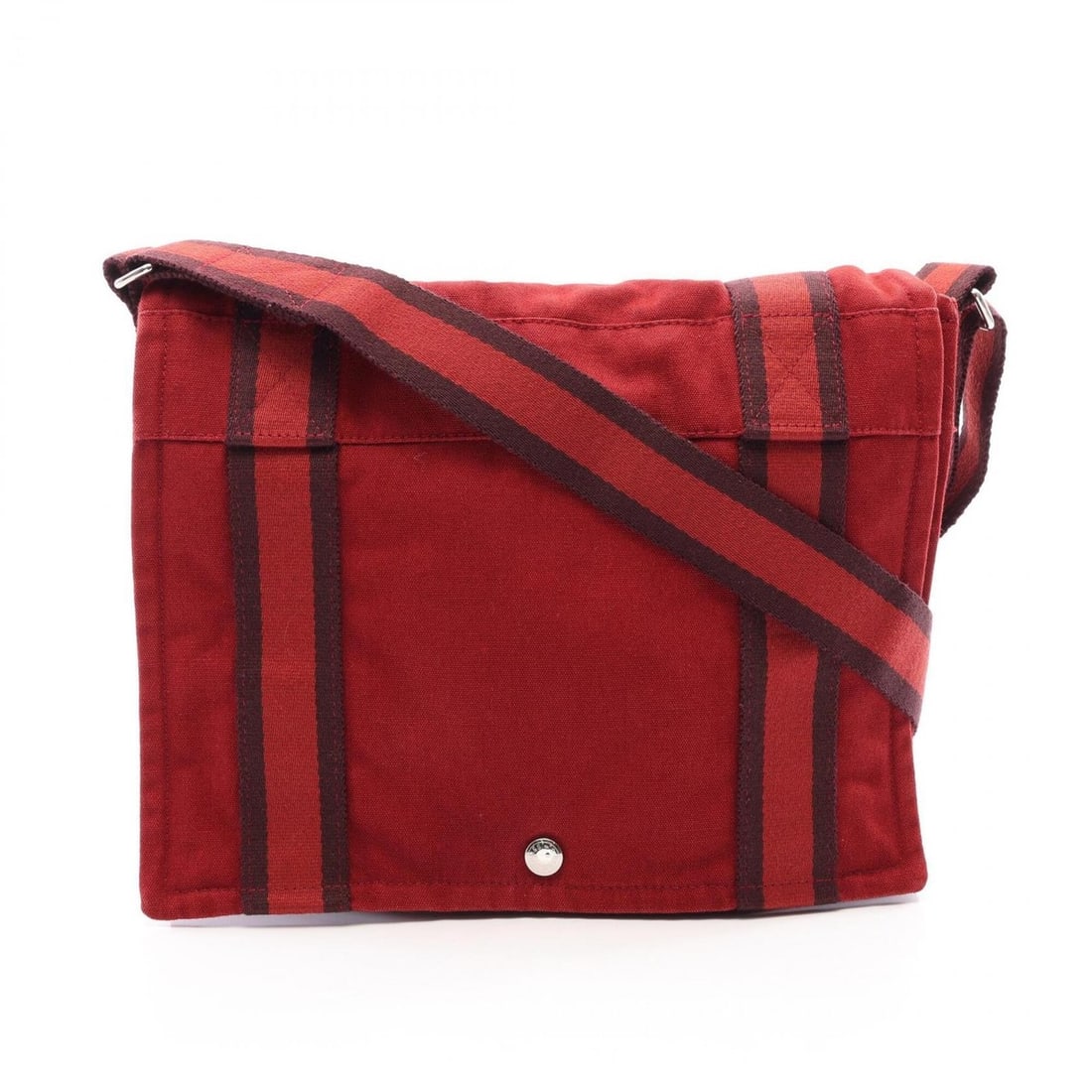 Hermes HERMES Fourre-Tout Bassas PM Shoulder Bag Handbag Canvas Men's Women's Bordeaux (1 of 9)