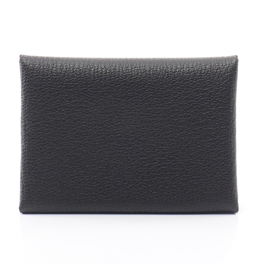 Hermes Calvi Duo Wallet/Coin Purse, Chevre Leather, Women's, Black (1 of 16)