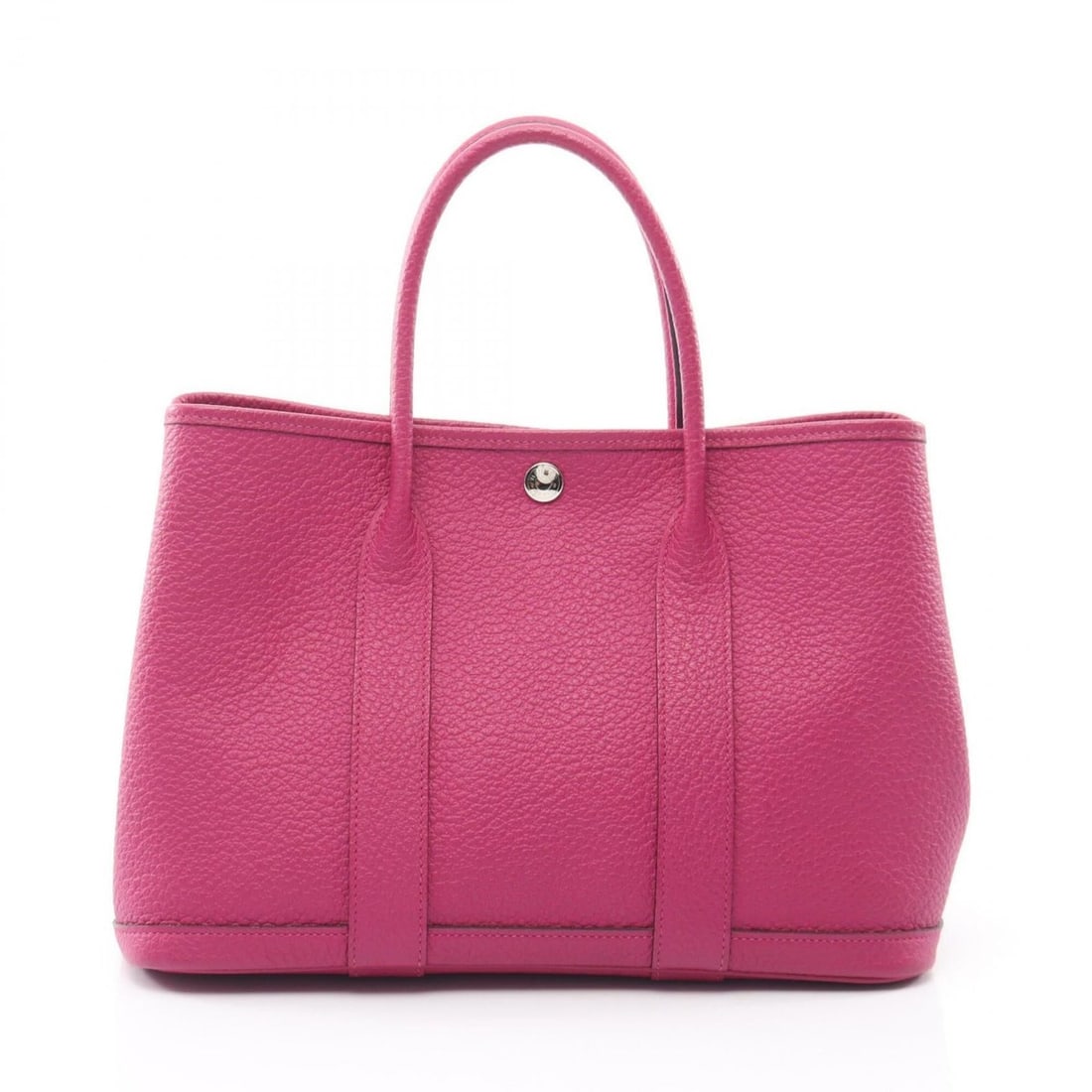 Hermes Garden Party TPM Rose Purple Tote Bag Handbag Vache Country Women's Pink: --- Catalog ---Category: SizeSize (HxWxD): 21cm x 30cm x 14cm / 8.26'' x 11.81'' x 5.51''Category: DesignType: Handbag, Tote bagColor: Pink, Rose PurpleGender: WomenMaterial: Country leather Category: