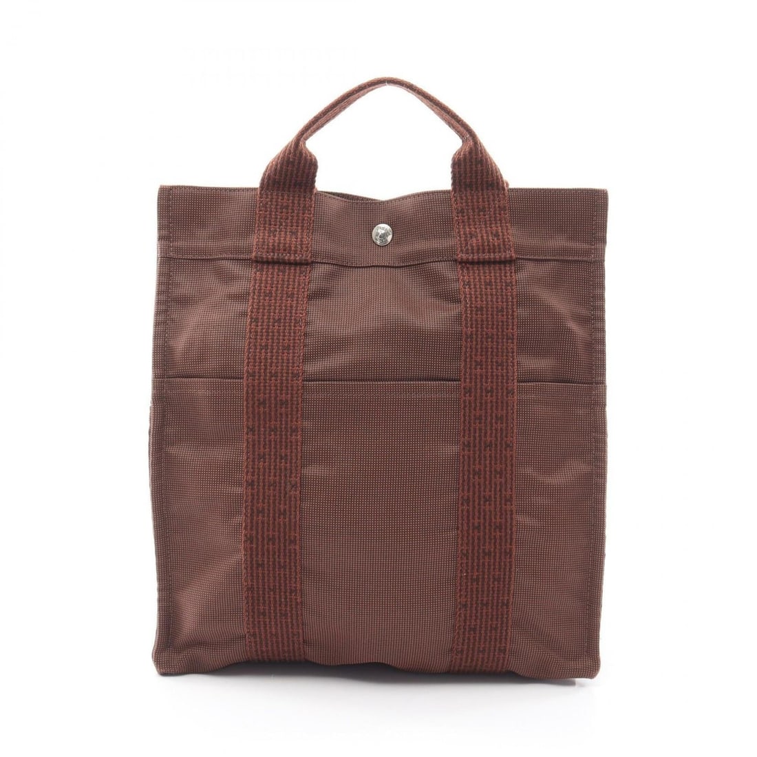Hermes Herline Ad MM Backpack/Handbag, Canvas, Men's/Women's, Brown: --- Catalog ---Category: SizeSize (HxWxD): 33cm x 32cm x 12cm / 12.99'' x 12.59'' x 4.72''Category: DesignType: BackpackColor: BrownGender: Men,WomenMaterial: Canvas Category: GeneralBrand: Hermes--- 