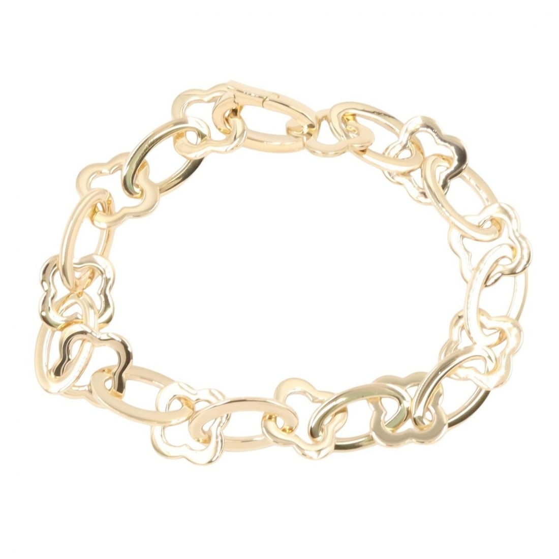 Van Cleef & Arpels Byzantine Alhambra Bracelet, 18K (Yellow Gold), Women's Gold Tone: --- Catalog ---Category: SizeLength: 17.5cm / 6.88''Category: DesignType: Charm braceletColor: GoldGender: WomenMaterial: Yellow gold (18K)Category: GeneralBrand: Van Cleef & Arpels--- Item List ---Se