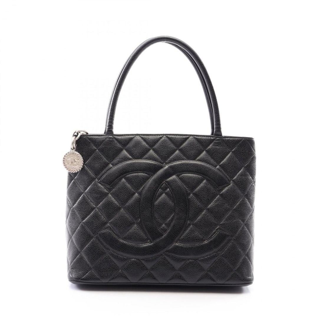 Chanel Reissue Tote Bag, Handbag, Caviar Leather (Grained Calfskin), Women's, Black, A01804 (1 of 10)