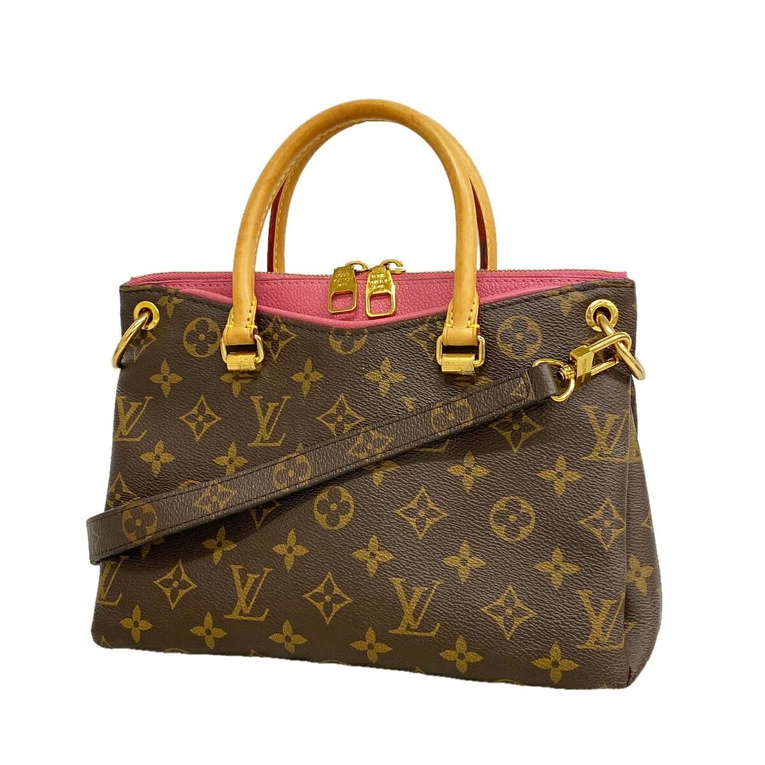 Louis Vuitton Monogram Pallas BB Handbag M50068 Rose Rich 2-way bag for women (1 of 17)