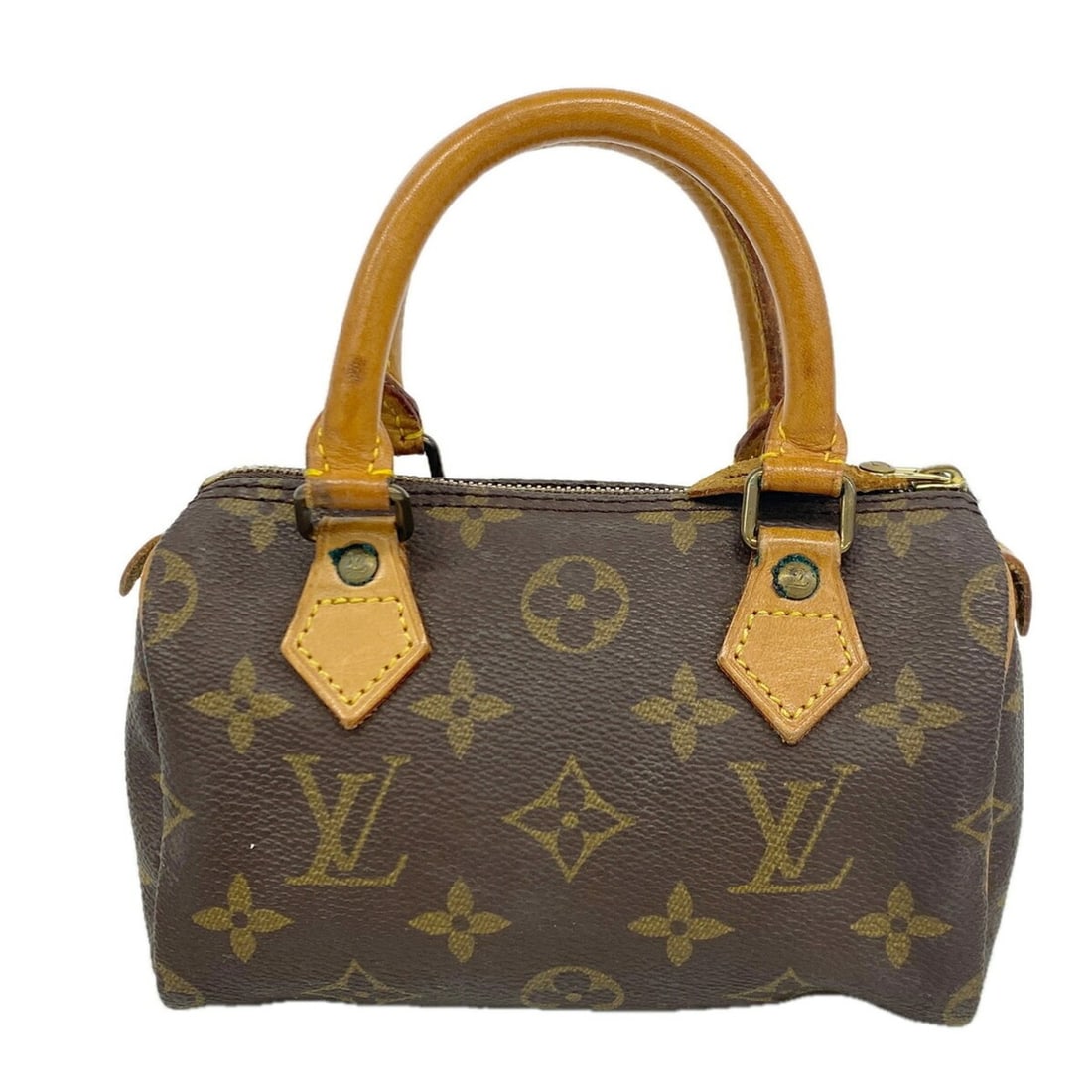 Louis Vuitton Monogram Mini Speedy Handbag M41534 Brown Women's (1 of 10)