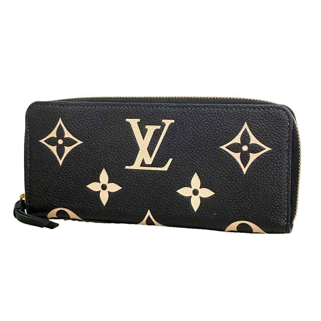 Louis Vuitton Monogram Empreinte Bicolor Portefeuille Clemence Long Wallet M82338 Black Beige: --- Catalog ---Category: SizeSize (HxWxD): 9cm x 20cm x 2cm / 3.54'' x 7.87'' x 0.78''Category: DesignType: Long wallet (bi-fold)Color: Beige, BlackGender: WomenCategory: GeneralMPN: M82338Brand: Loui