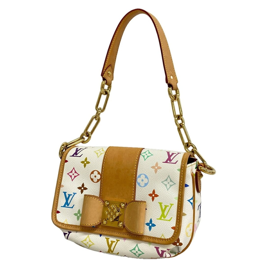 Louis Vuitton Monogram Multicolor Patty Shoulder Bag M40305 Blanc (Women's) (1 of 19)