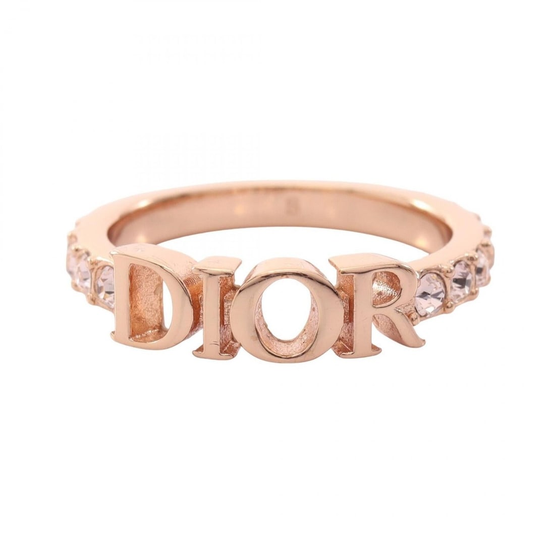 Christian Dior Dior Dio(r)evolution ring, gold-plated, rhinestone, women's, gold-tone/clear finish,: --- Catalog ---Category: SizeWidth: 2mm / 0.08''JP Size: 10US Size: 5.5Category: DesignType: Band ringColor: GoldStone: RhinestoneFinish: Gold platedGender: WomenStone Color: ClearCategory: GeneralBra