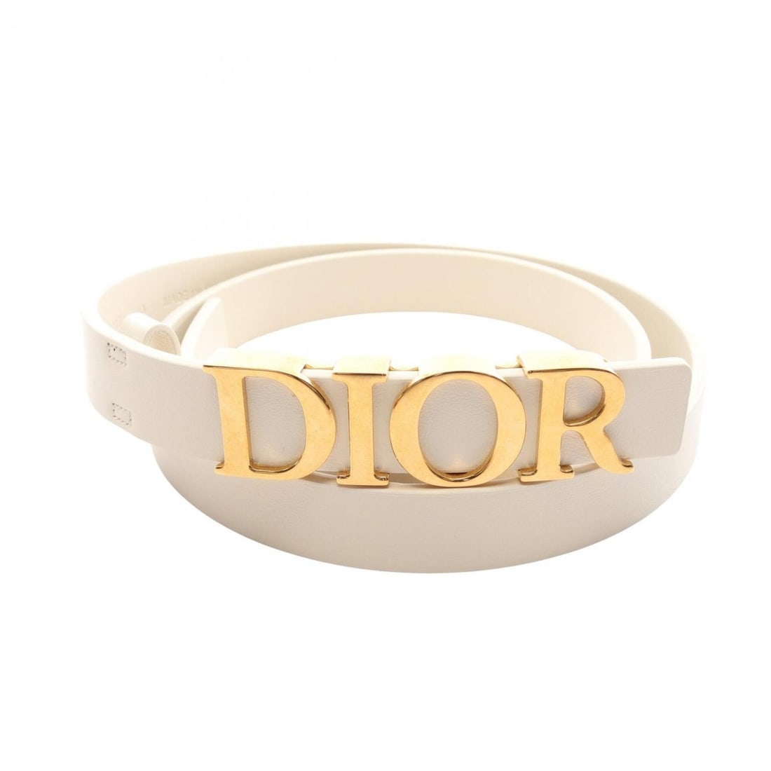 Christian Dior Dior D-Dream Gold Hardware Leather Belt for Women, White: --- Catalog ---Category: SizeWidth: 2cm / 0.78''Length: 74.5cm - 84.5cm / 29.33'' - 33.26''Category: DesignType: Standard beltColor: WhiteGender: WomenMaterial (Strap): Leather Category: GeneralBrand: