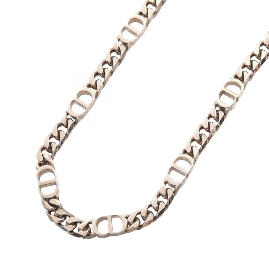 Christian Dior Dior CD Icon Chain Link Necklace, Metal Jewelry, Men's, Silver Tone: --- Catalog ---Category: SizeNeck Circumference: 46 cm - 51 cm / 18.11'' - 20.07''Category: DesignColor: SilverGender: MenMaterial: MetalNecklace Type: NecklaceCategory: GeneralBrand: Christian Dior--