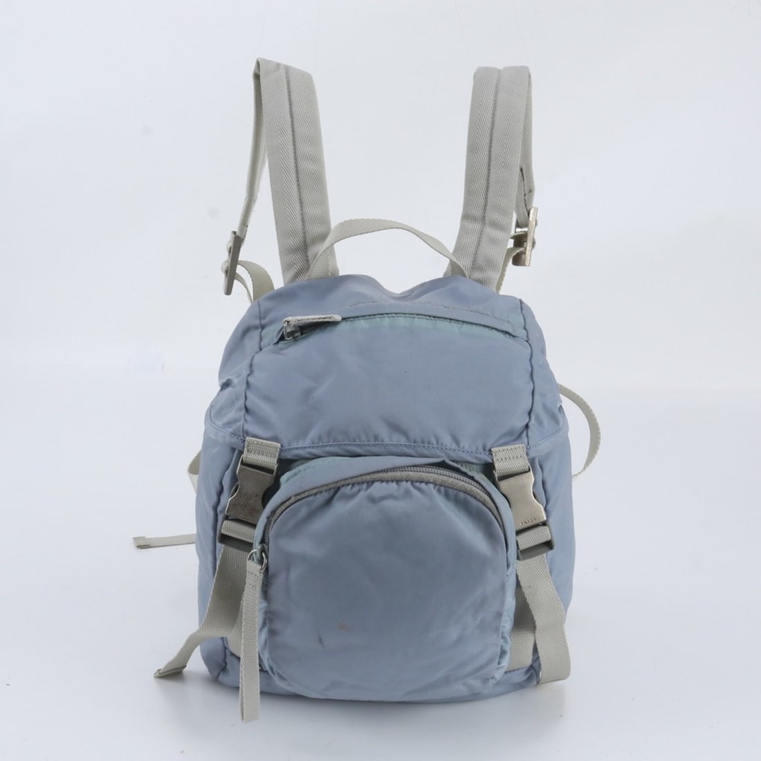 Prada Tessuto Nylon Triangle Logo Backpack Shoulder Bag for Women: --- Catalog ---Category: SizeSize (HxWxD): 27cm x 24cm x 9cm / 10.62'' x 9.44'' x 3.54''Category: DesignType: Backpack, Shoulder bagColor: BlueGender: WomenCategory: GeneralBrand: PradaCountry of Orig