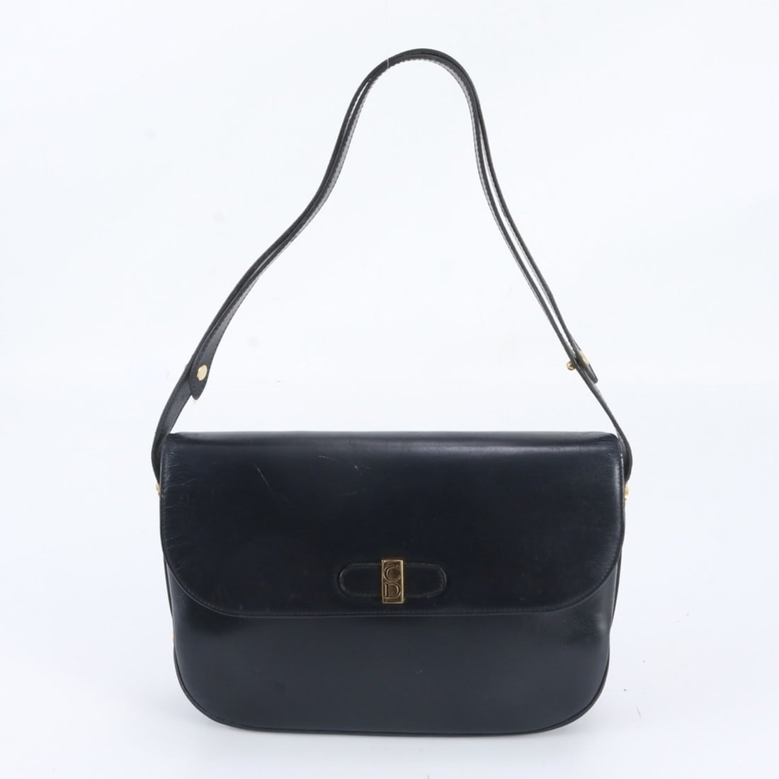 Christian Dior Leather 2-Way Shoulder Bag, Navy, Women's: --- Catalog ---Category: SizeSize (HxWxD): 20cm x 27cm x 8cm / 7.87'' x 10.62'' x 3.14''Category: DesignType: Shoulder bagColor: NavyGender: WomenMaterial: Leather Category: GeneralBrand: Christian Di