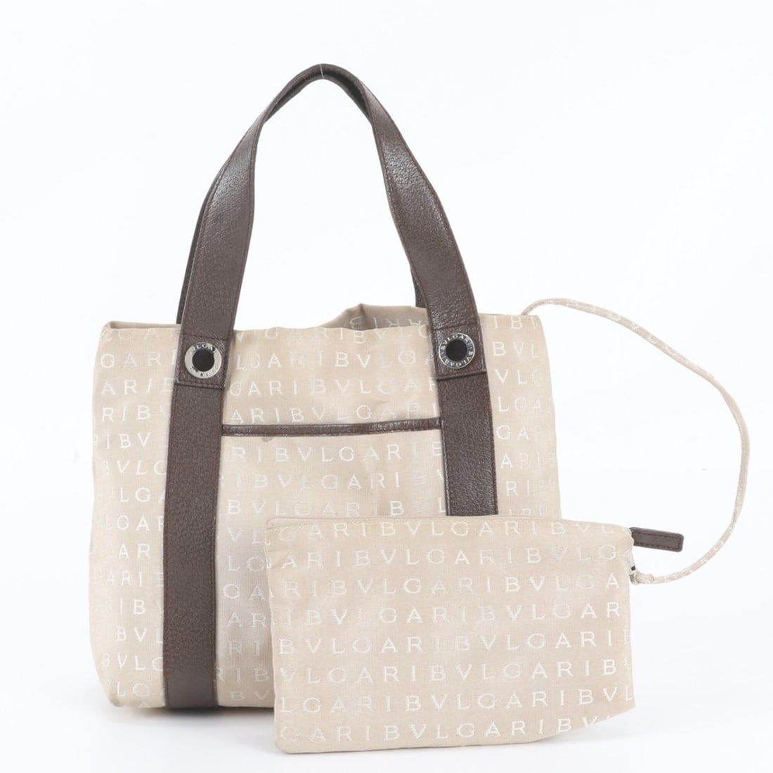 Bvlgari Logomania Tote Bag, Shoulder Handbag, Leather, Brand, Women's: --- Catalog ---Category: SizeSize (HxWxD): 23cm x 27cm x 11cm / 9.05'' x 10.62'' x 4.33''Category: DesignType: Handbag, Shoulder bag, Tote bagColor: BeigeGender: WomenMaterial: Leather , Canvas Catego