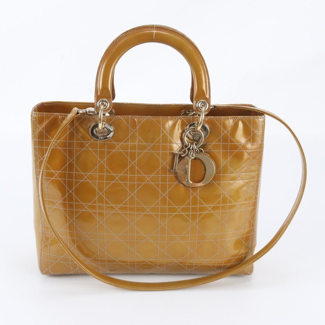 Christian Dior Cannage Lady Leather 2-Way Shoulder Bag Handbag for Women: --- Catalog ---Category: SizeSize (HxWxD): 25cm x 33cm x 12cm / 9.84'' x 12.99'' x 4.72''Category: DesignType: Handbag, Shoulder bagColor: BeigeGender: WomenMaterial: Leather Category: GeneralBrand: C