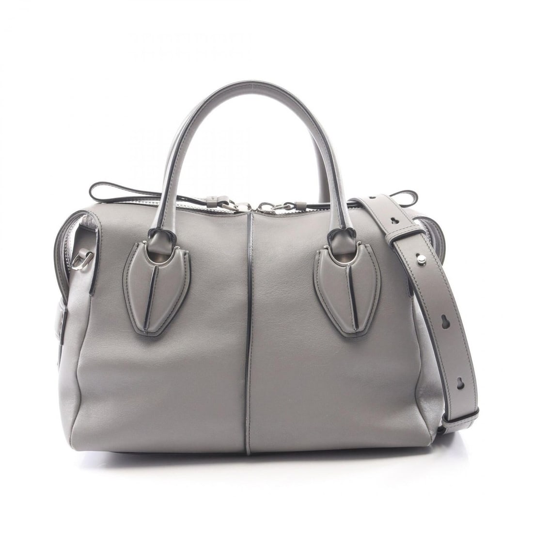 TOD'S D-Styling 2-Way Handbag, Leather, Women's, Gray: --- Catalog ---Category: SizeSize (HxWxD): 21cm x 9cm x 13cm / 8.26'' x 3.54'' x 5.11''Category: DesignType: HandbagColor: GrayGender: WomenMaterial: Leather Category: GeneralBrand: Tod's--- Item List