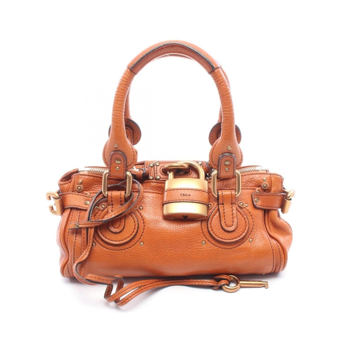 Chloé Chloe Mini Paddington Handbag, Leather, Women's, Brown (1 of 11)