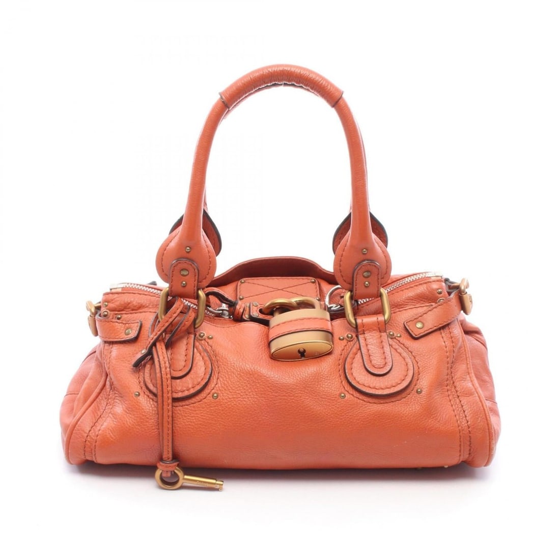 Chloé Chloe Paddington Handbag, Leather, Women's, Brown, 7ESA02: --- Catalog ---Category: SizeSize (HxWxD): 20cm x 35cm x 19cm / 7.87'' x 13.77'' x 7.48''Category: DesignType: HandbagColor: BrownGender: WomenMaterial: Leather Category: GeneralMPN: 7ESA02Brand: Chlo