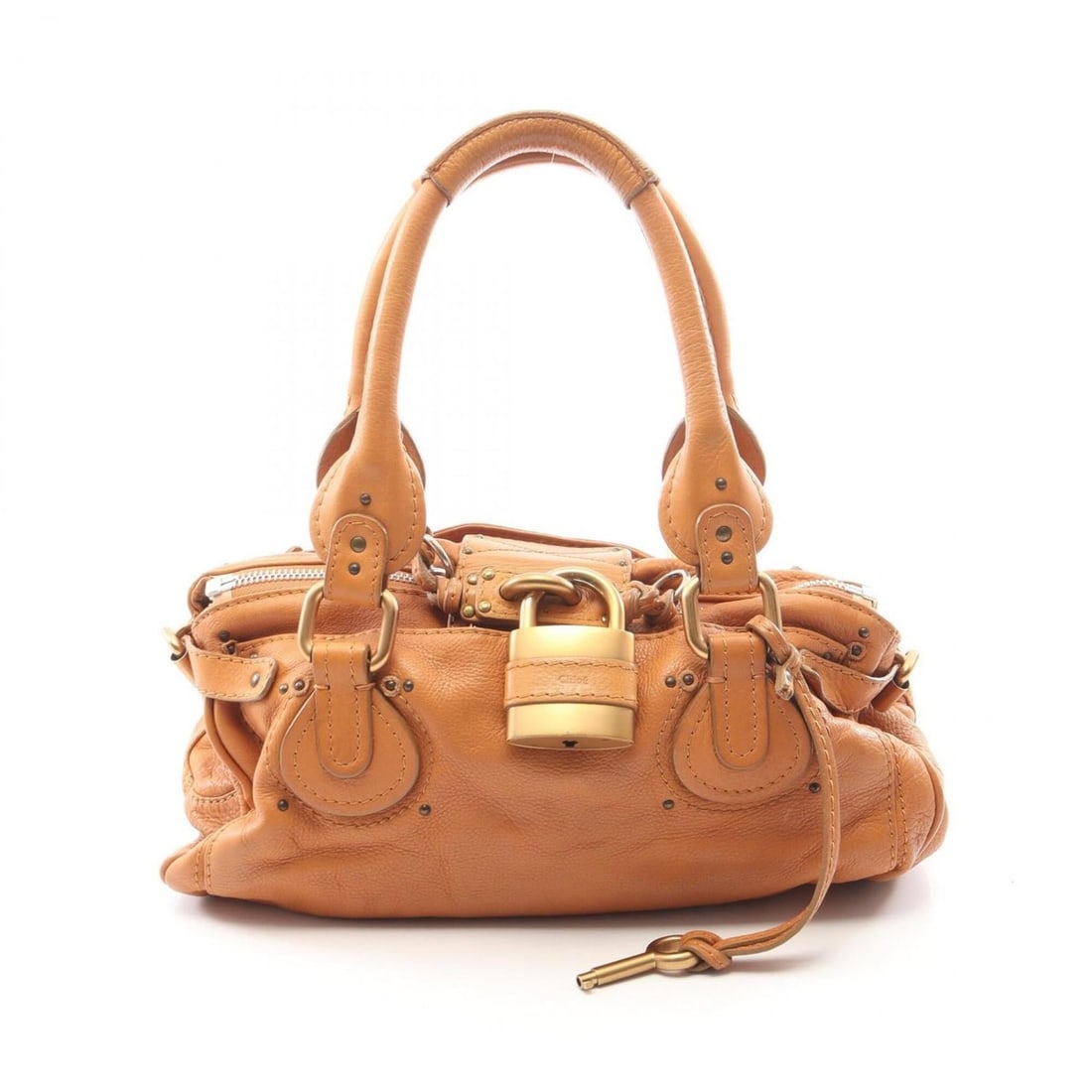 Chloé Chloe Paddington Handbag, Leather, Women's, Brown: --- Catalog ---Category: SizeSize (HxWxD): 20cm x 35cm x 19cm / 7.87'' x 13.77'' x 7.48''Category: DesignType: HandbagColor: BrownGender: WomenMaterial: Leather Category: GeneralBrand: Chloé--- Item 