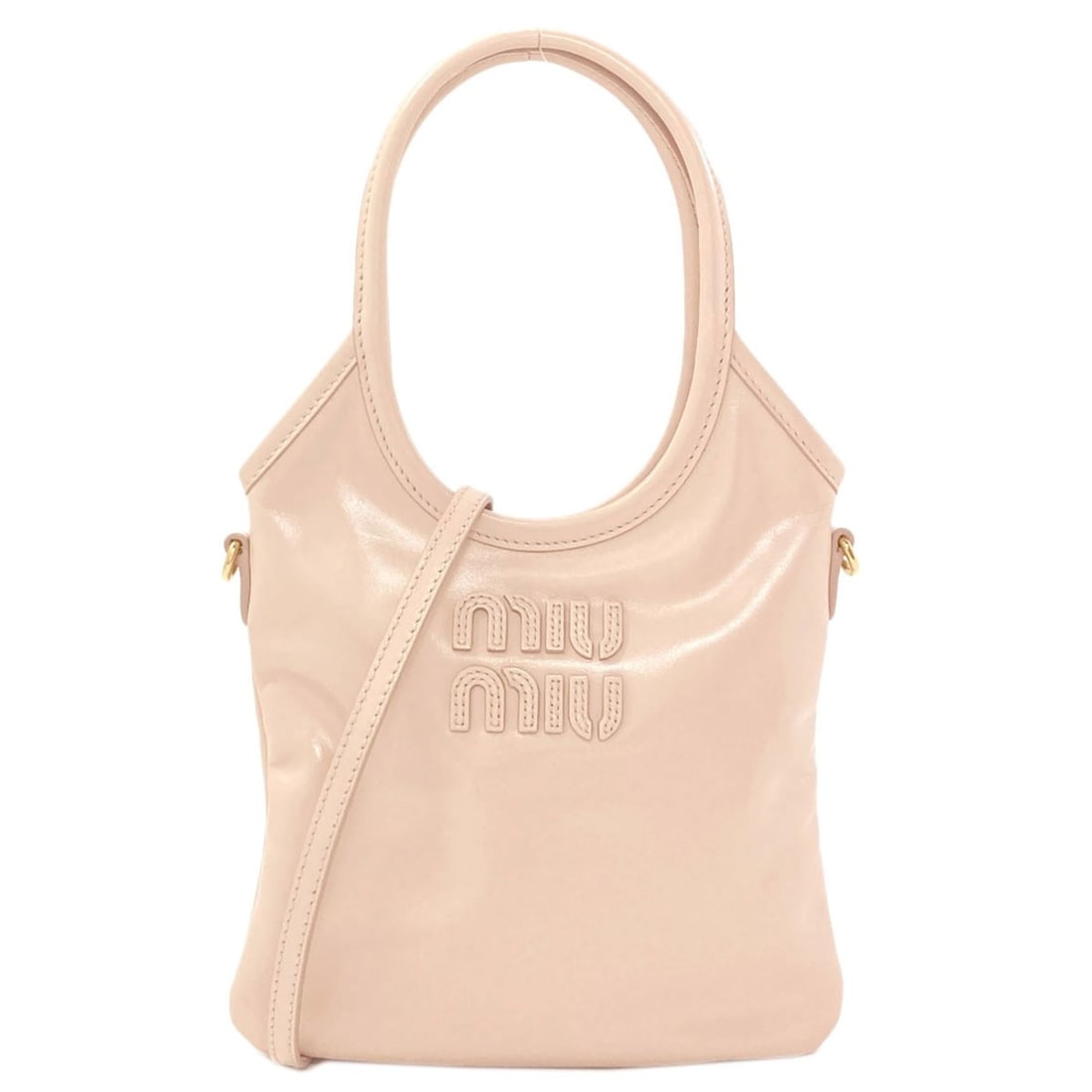 Miu Miu Miu 2-Way Handbag, Calfskin, Women's MIUMIU: --- Catalog ---Category: SizeSize (HxWxD): 19cm x 20cm x 1cm / 7.48'' x 7.87'' x 0.39''Category: DesignType: HandbagColor: PinkGender: WomenMaterial: Leather Category: GeneralBrand: Miu Miu--- Item Li