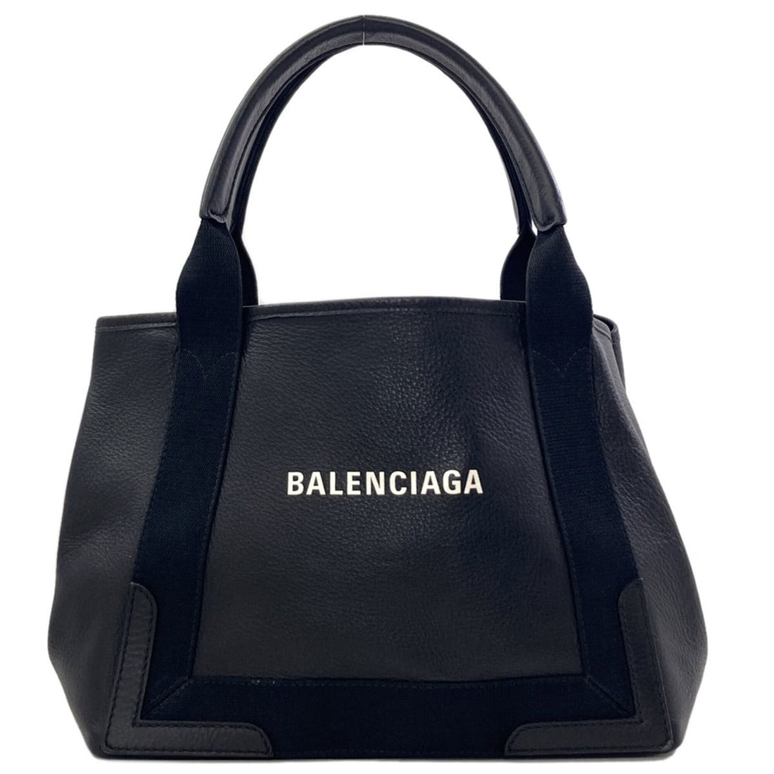 Balenciaga 339933 Navy Cabas Tote Bag Leather Women's BALENCIAGA: --- Catalog ---Category: SizeSize (HxWxD): 22.5cm x 26cm x 17cm / 8.85'' x 10.23'' x 6.69''Category: DesignType: Tote bagColor: BlackGender: WomenMaterial: Leather Category: GeneralBrand: Balenciaga--