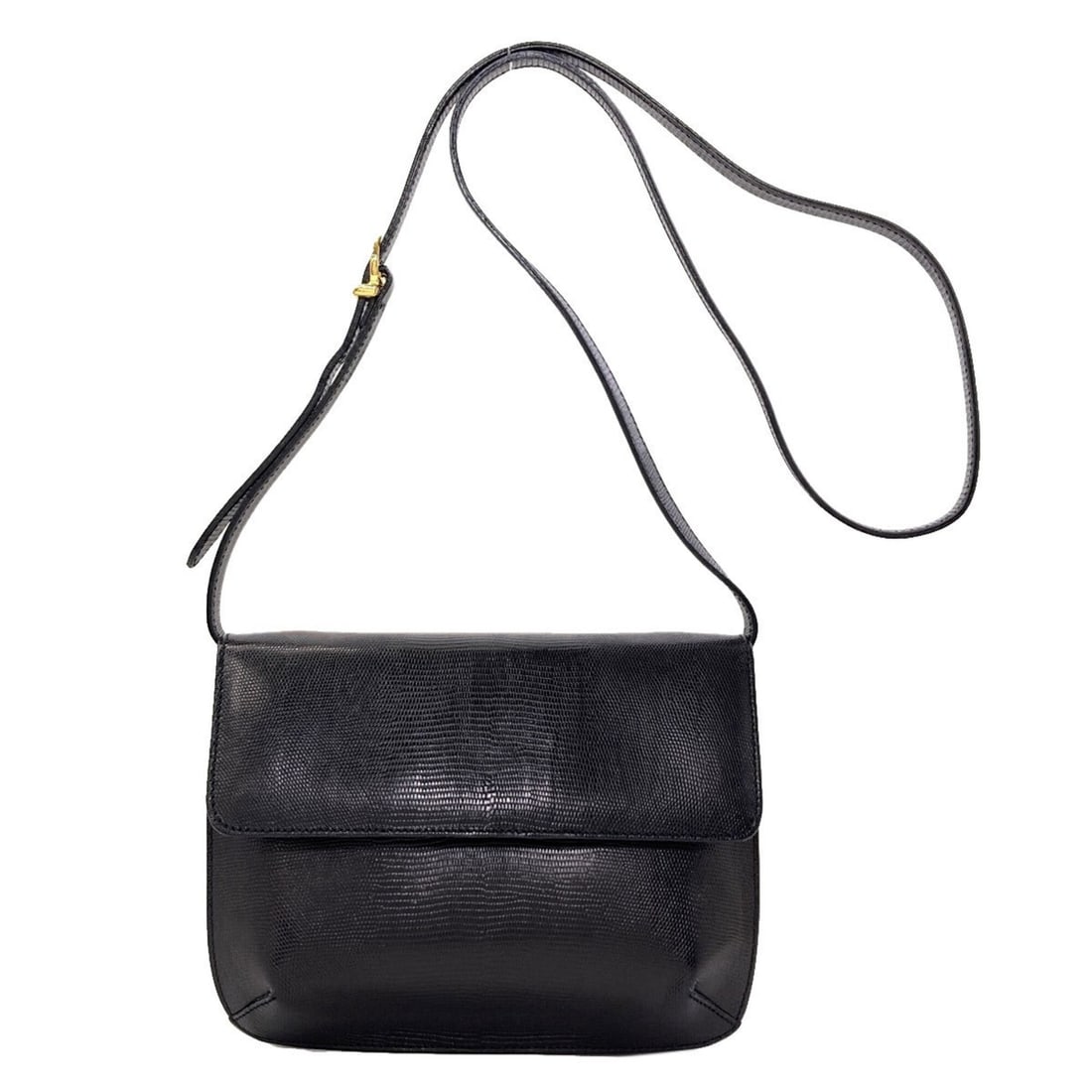 Salvatore Ferragamo Long Shoulder Bag, Embossed Calfskin, Women's: --- Catalog ---Category: SizeSize (HxWxD): 15.5cm x 20cm x 10cm / 6.1'' x 7.87'' x 3.93''Category: DesignType: Shoulder bagColor: BlackGender: WomenMaterial: Leather Category: GeneralBrand: Salvatore 