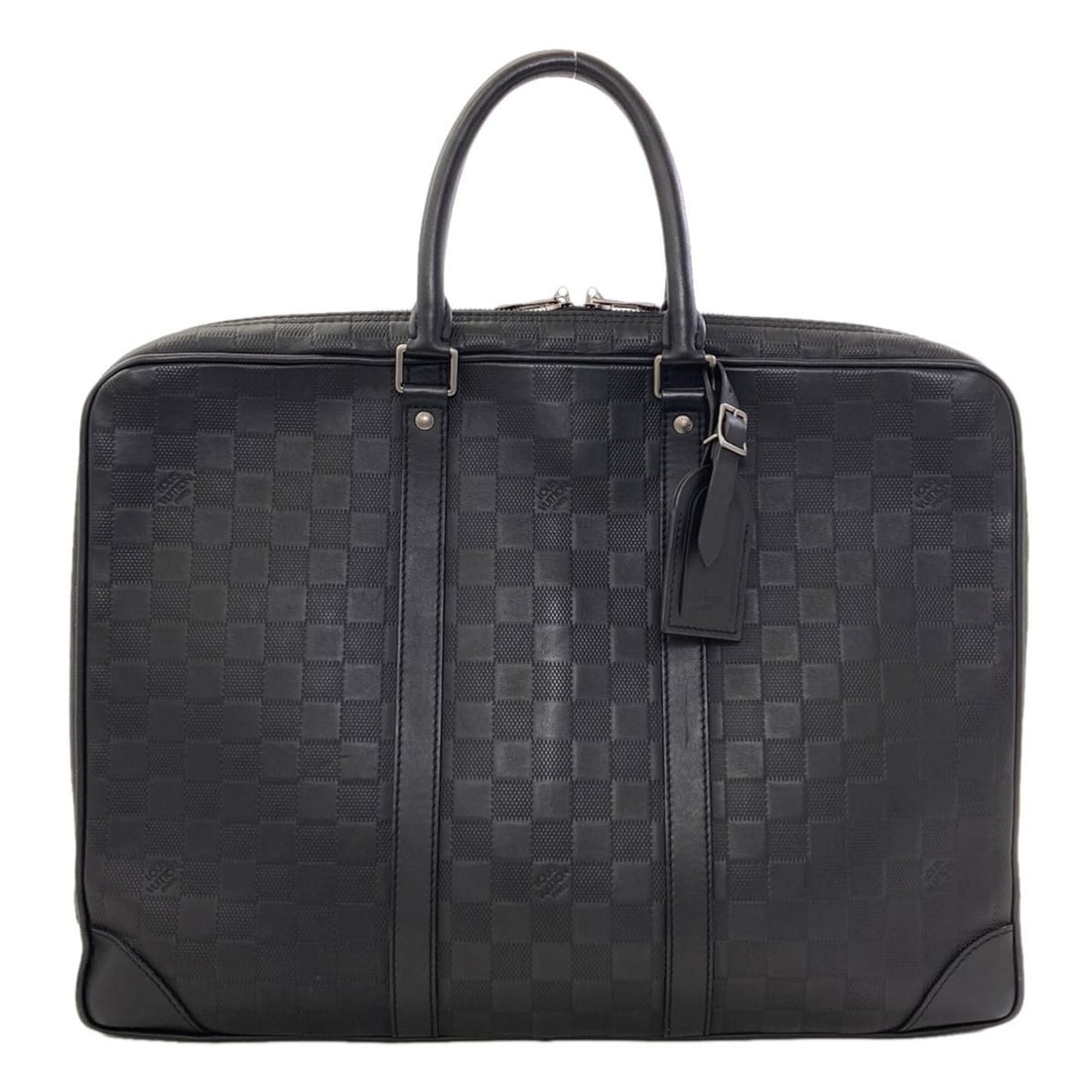 Louis Vuitton N40444 Porte Documents Voyage Business Bag Damier Infini Men's LOUIS VUITTON: --- Catalog ---Category: SizeSize (HxWxD): 28cm x 40.5cm x 6cm / 11.02'' x 15.94'' x 2.36''Category: DesignType: BriefcaseColor: BlackGender: MenMaterial: Damier Infini Category: GeneralBrand: Louis V