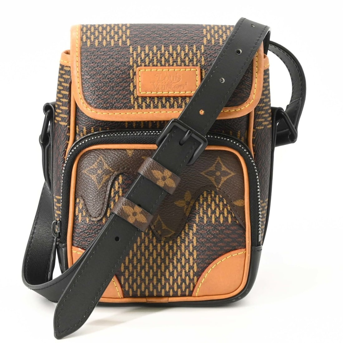 LOUIS VUITTON Amazon Shoulder Bag, Compact, Brown, N40357 (1 of 20)