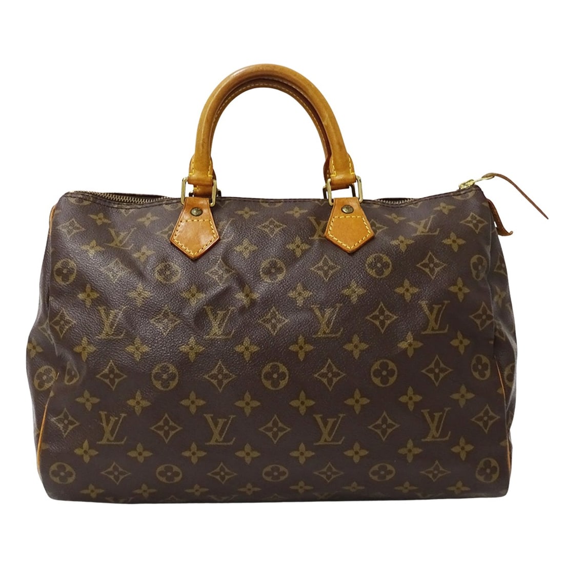Louis Vuitton LOUIS VUITTON Monogram Handbag for Women, Speedy 35 M41524 Brown (1 of 14)