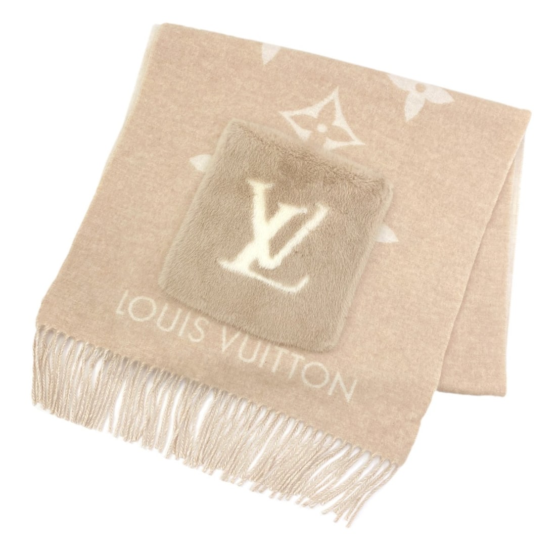 Louis Vuitton M74354 Scarf - Cold Reykjavik Cashmere for Women LOUIS VUITTON: --- Catalog ---Category: SizeSize (LxW): 1.86m x 47cm / 73.22'' x 18.5''Category: DesignType: StoleColor: Beige, WhiteGender: WomenMaterial: Cashmere Category: GeneralBrand: Louis Vuitton--- Item List