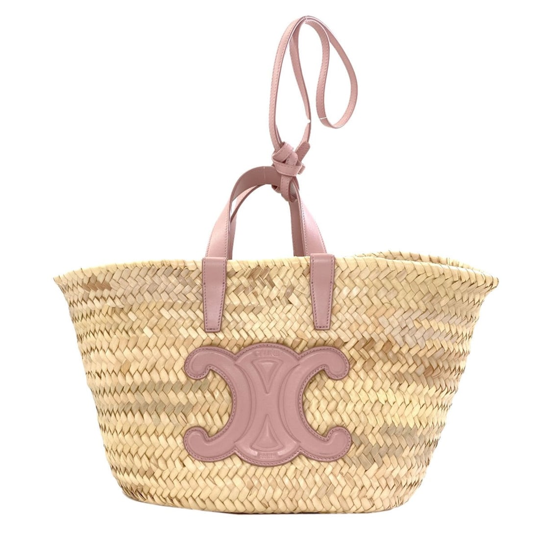 Celine Classic Panier Triomphe Basket Bag 2-Way Handbag Raffia Women's CELINE: --- Catalog ---Category: SizeSize (HxWxD): 21.5cm x 27.5cm x 17cm / 8.46'' x 10.82'' x 6.69''Strap Length: 70cm / 27.55''Handle Length: 23cm / 9.05''Category: DesignType: HandbagColor: Beige, PinkGend