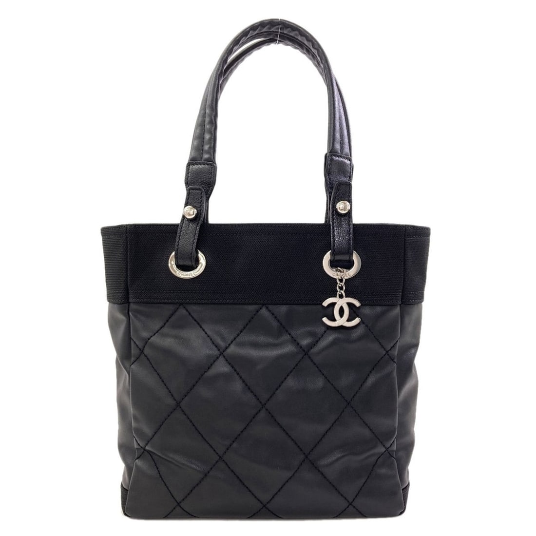 Chanel Paris Biarritz Tote PM, Silver Hardware, Bag, Coated Canvas, Women's CHANEL (1 of 14)
