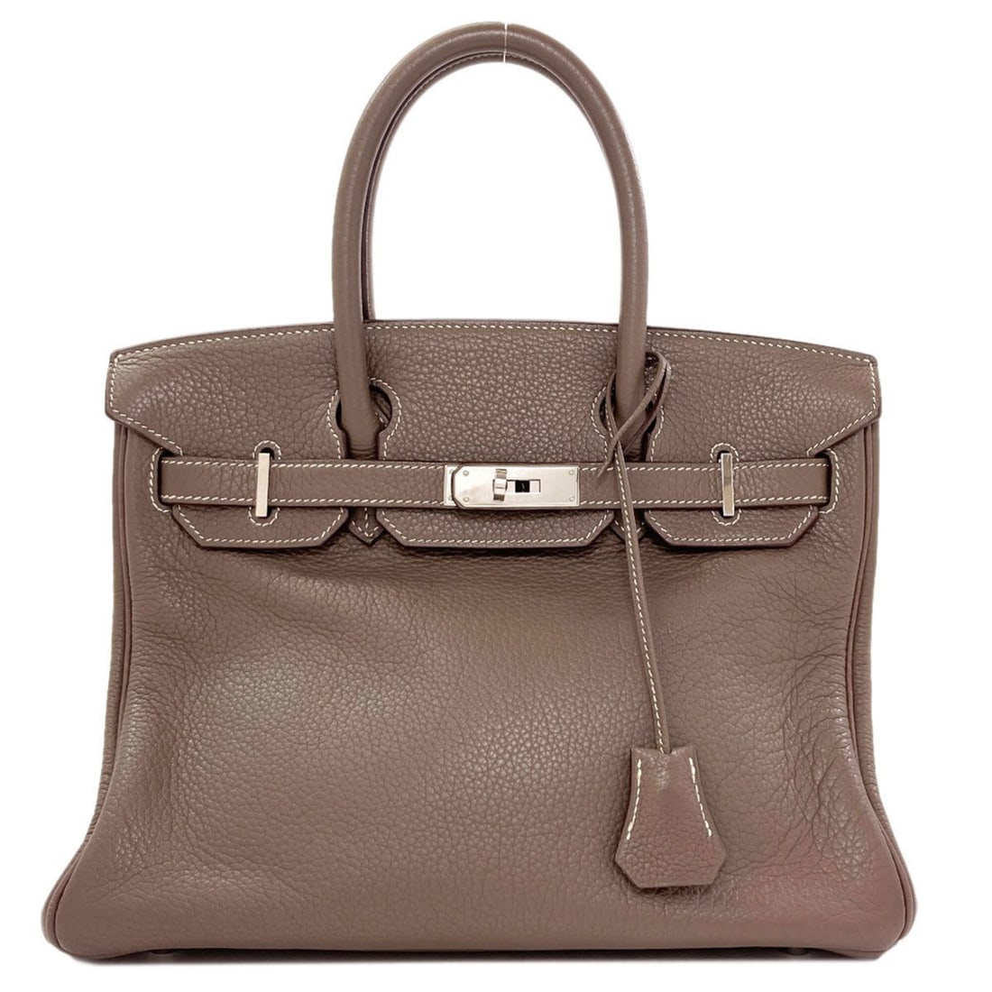 Hermes Birkin 30 Etoupe Silver Hardware Togo Leather Handbag for Women HERMES (1 of 20)
