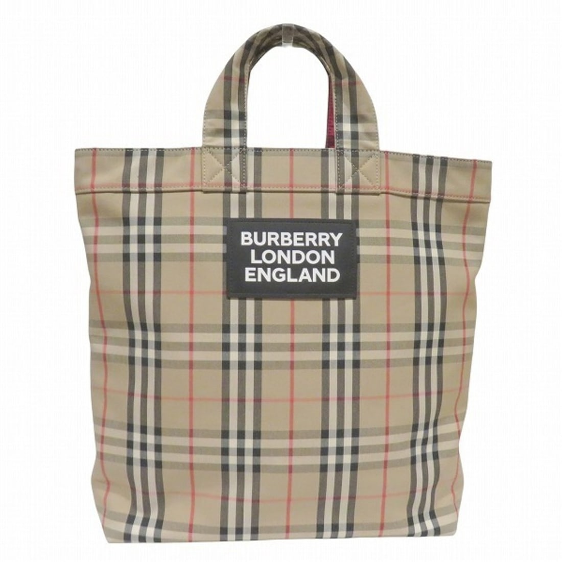 Burberry 8017740 Vintage Check 2-Way Archive Beige Tote Bag (Unisex): --- Catalog ---Category: SizeSize (HxWxD): 37cm x 39cm x 8cm / 14.56'' x 15.35'' x 3.14''Category: DesignType: Tote bagColor: BeigeGender: Men,WomenMaterial: Cotton , Polyester Category: GeneralMPN: 8