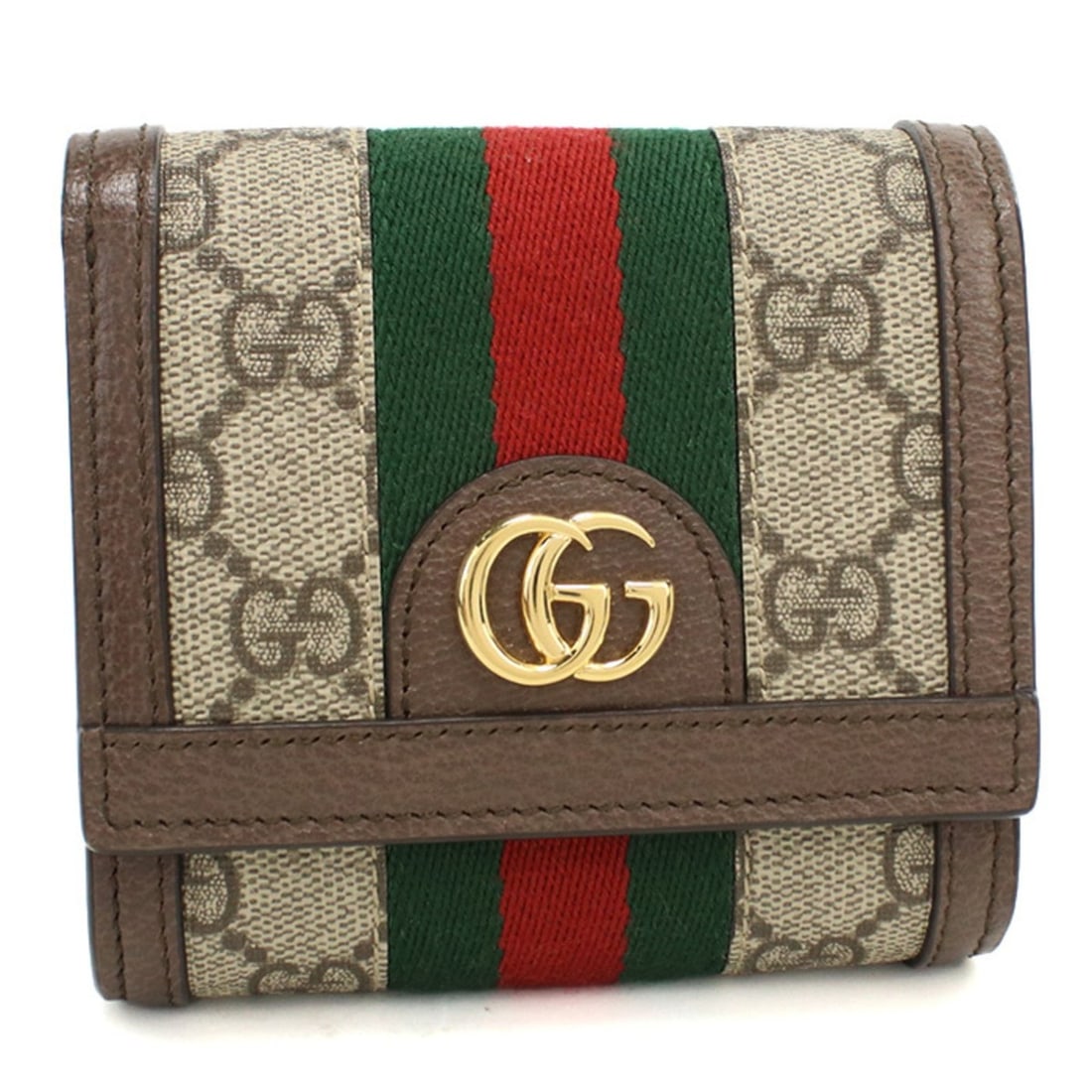 GUCCI Ophidia Bifold Wallet 598662 (Beige): --- Catalog ---Category: SizeSize (HxWxD): 10cm x 11cm x 3.5cm / 3.93'' x 4.33'' x 1.37''Category: DesignType: Wallet (bi-fold)Color: BeigeGender: WomenMaterial: GG Supreme , Leather Category: General