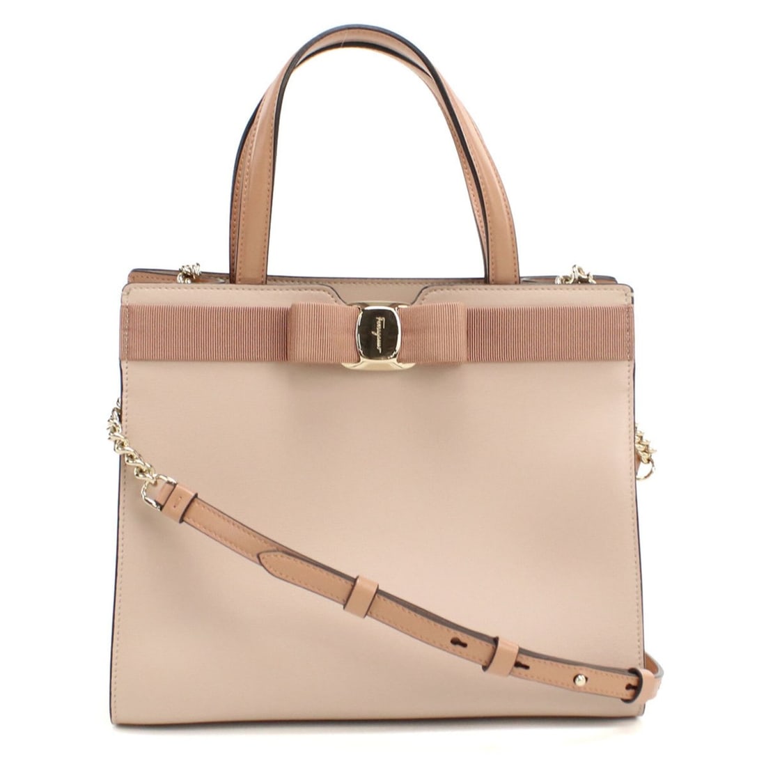 Salvatore Ferragamo FERRAGAMO Ferragamo Tote Bag 21 I290 2WAY Vara Ribbon Women's Pink: --- Catalog ---Category: SizeSize (HxWxD): 20.5cm x 24.5cm x 13cm / 8.07'' x 9.64'' x 5.11''Category: DesignType: Tote bagColor: PinkGender: WomenMaterial: Leather Hardware Color: GoldLeather/Fur