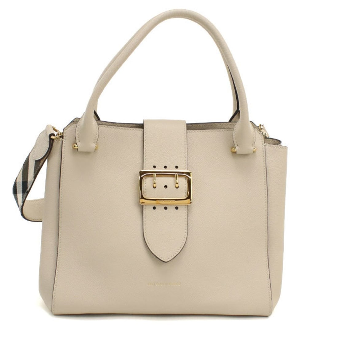 BURBERRY Burberry Tote Bag 4029030 2-Way Women's Ivory (1 of 9)