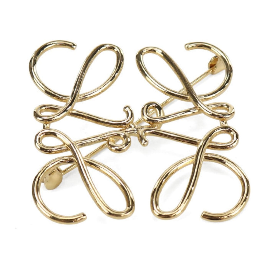 LOEWE Brooch 111.25.020 Anagram Women's Gold: --- Catalog ---Category: SizeSize (HxWxD): 5.3cm x 5.3cm / 2.08'' x 2.08''Category: DesignType: BroochColor: GoldGender: WomenMaterial: MetalCategory: GeneralMPN: 111.25.020Brand: Loewe--- Item List -