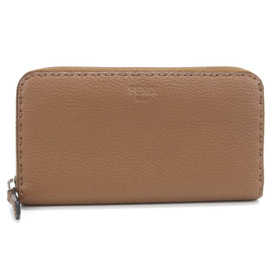 FENDI Fendi Long Wallet, Round Zipper, 8M0299 SFR Selleria, Women's, Brown: --- Catalog ---Category: SizeSize (HxWxD): 10.5cm x 18.5cm x 2cm / 4.13'' x 7.28'' x 0.78''Category: DesignType: Long wallet (bi-fold)Color: BrownGender: WomenMaterial: Leather Leather/Fur Type: Calfs
