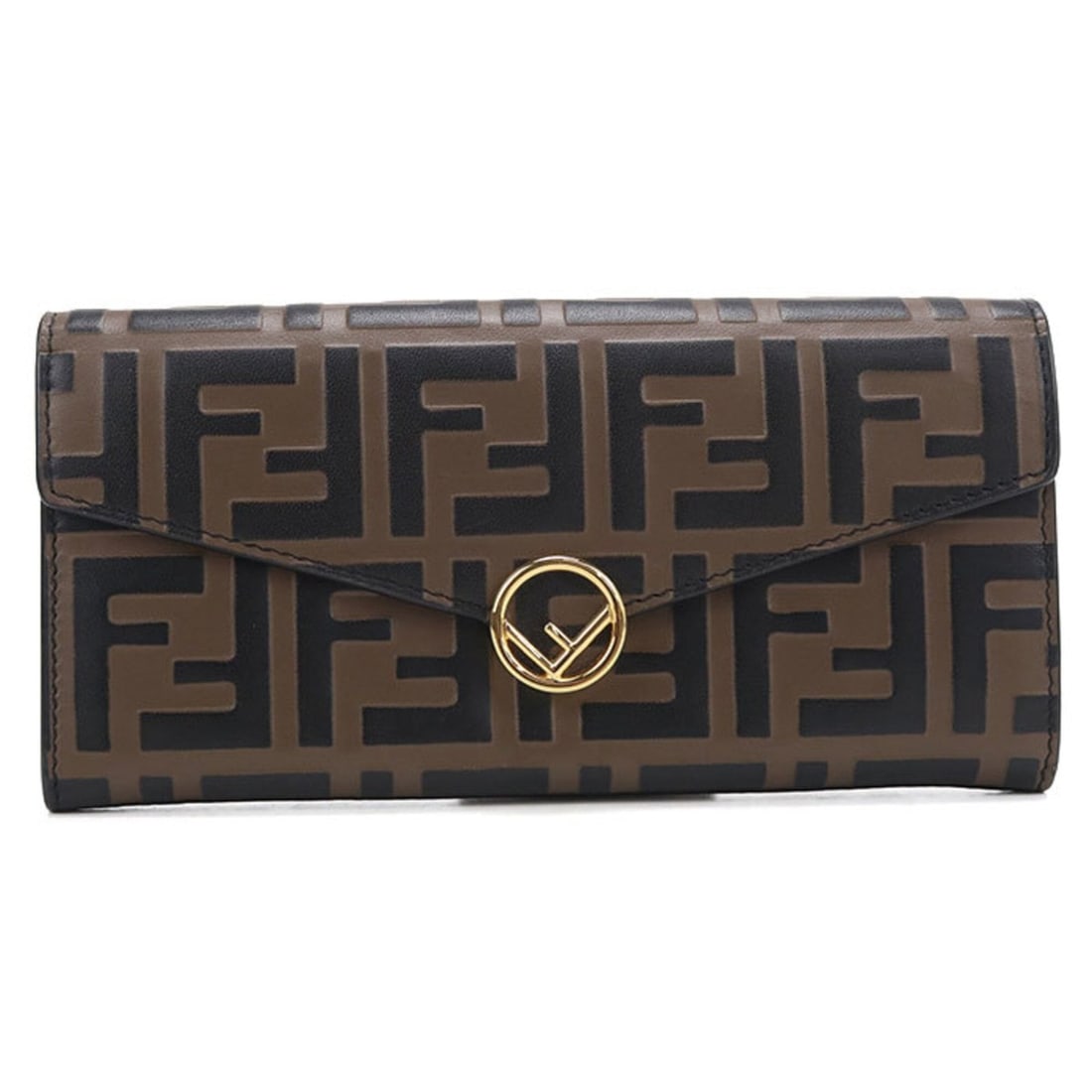 FENDI Continental Wallet, Bi-fold, 8M0251 AAFM, F is Fendi, Women's, Brown (1 of 10)