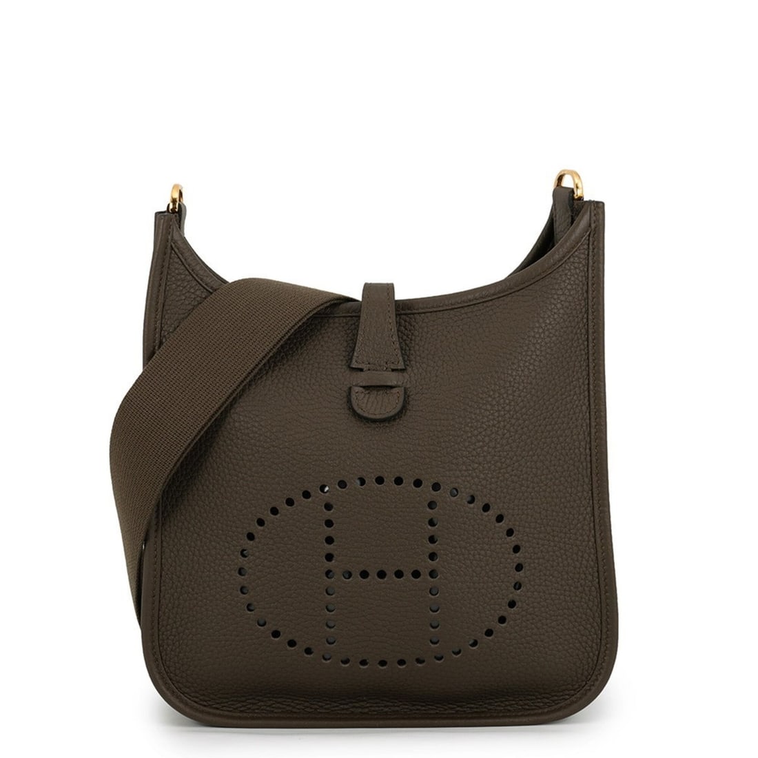 Hermes Evelyne 3 Shoulder Bag, Vert Roden, Taurillon Clemence Leather, G Stamp, Handbag, HERMES: --- Catalog ---Category: SizeSize (HxWxD): 24.5cm x 23cm x 6cm / 9.64'' x 9.05'' x 2.36''Category: DesignType: Shoulder bagColor: BrownGender: WomenMaterial: Taurillon clemence leather Category: Gener