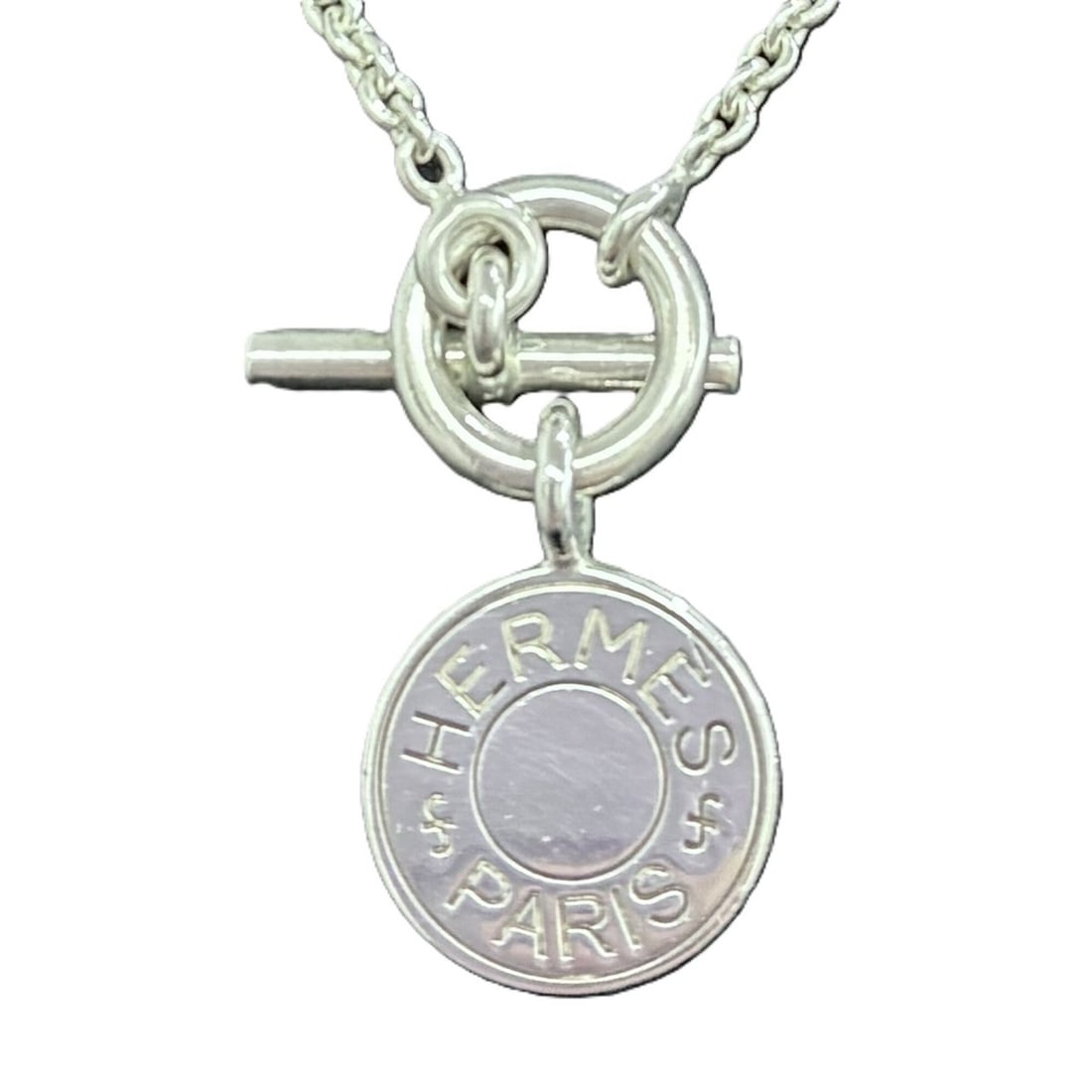 Hermes Sellier Necklace, 40cm, Sterling Silver 925 (1 of 9)