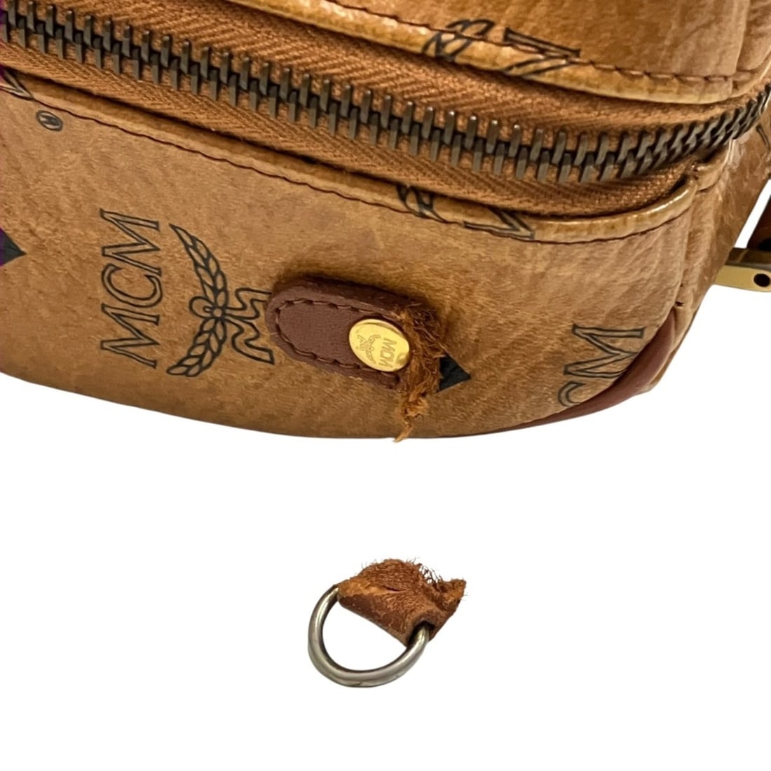 MCM Boston Bag Visetos Leather - 7