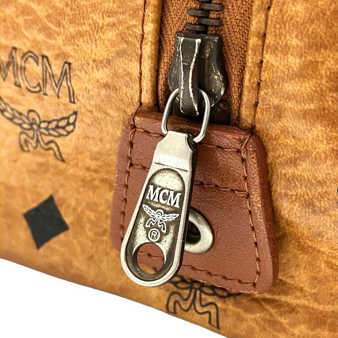 MCM Boston Bag Visetos Leather - 8
