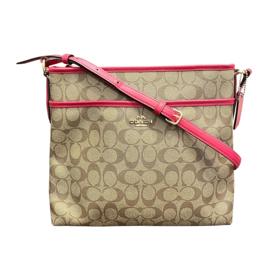 Coach COACH Shoulder Bag Signature PVC Leather F58297: --- Catalog ---Category: SizeSize (HxWxD): 26cm x 4cm / 10.23'' x 1.57''Category: DesignType: Shoulder bagColor: BrownGender: WomenMaterial: PVC , Leather Category: GeneralMPN: F58297Brand: Coach---