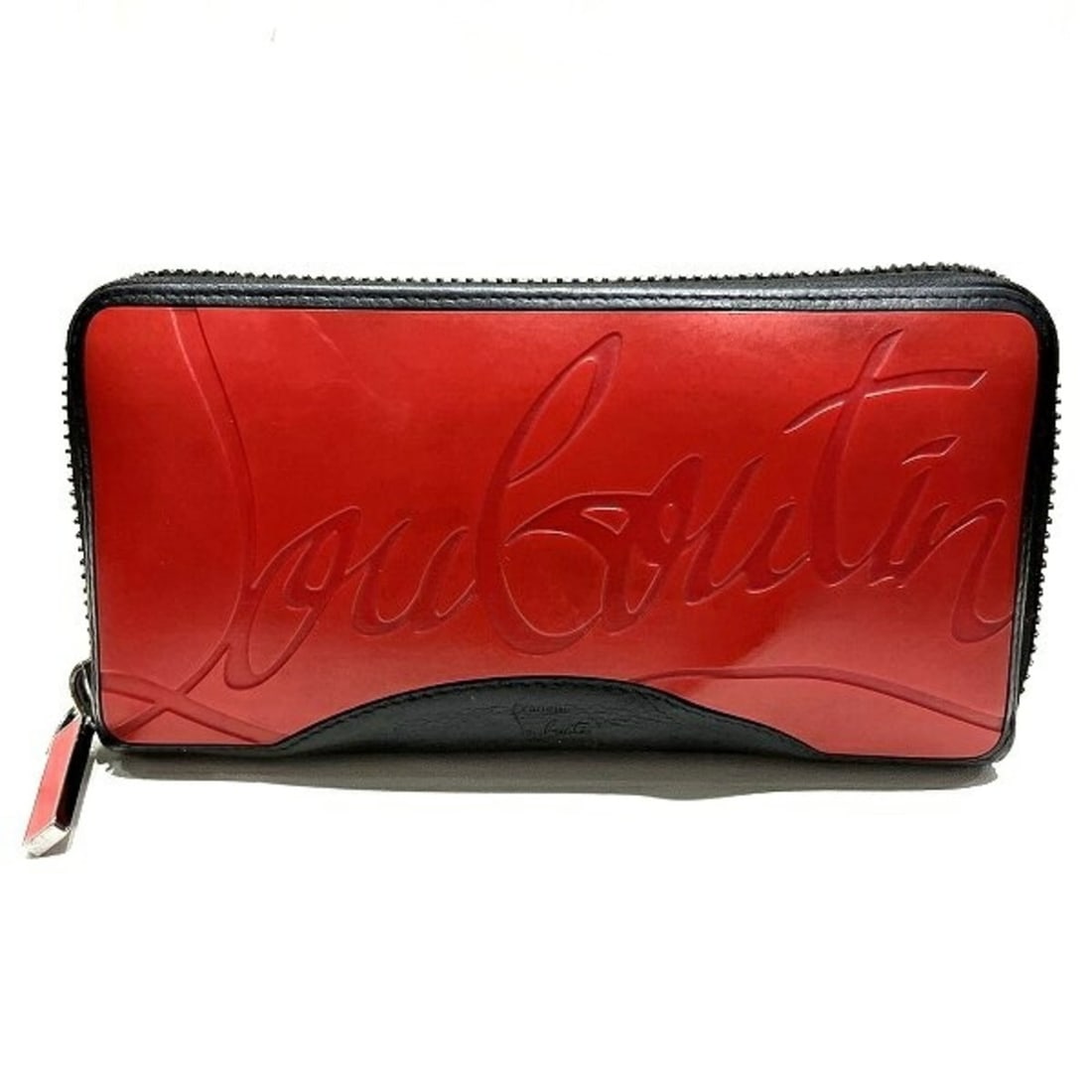 Christian Louboutin Panettone 3195051H734 Round Zipper Long Wallet (Unisex): --- Catalog ---Category: SizeSize (HxWxD): 10cm x 19cm x 2.5cm / 3.93'' x 7.48'' x 0.98''Category: DesignType: Coin purse/coin caseColor: Black, Red colorGender: Women,MenMaterial: Leather Category: G